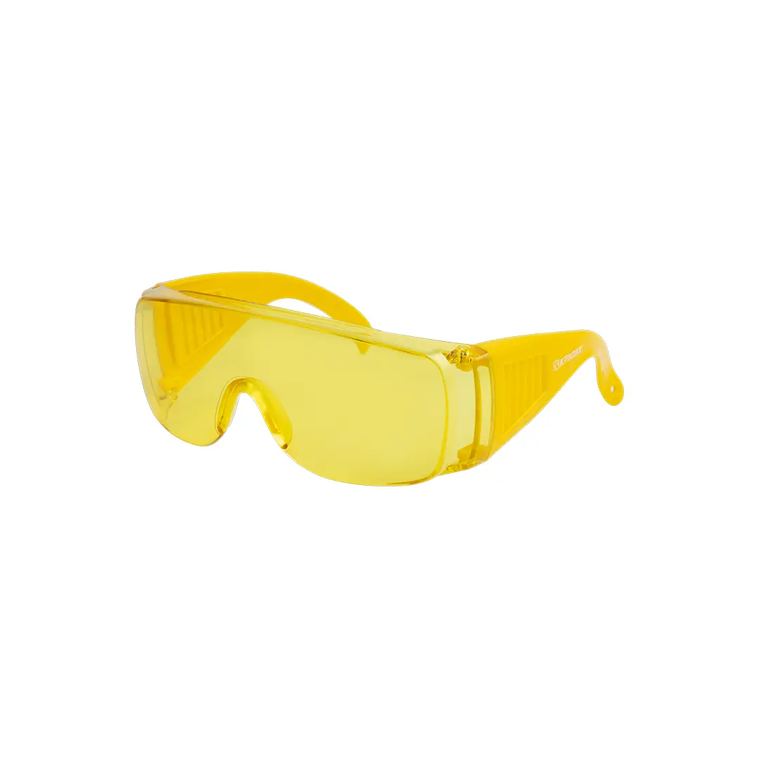 عینک ایمنی بغل کرکره زرد | 1764 3