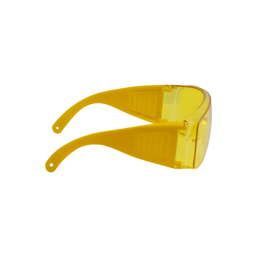 عینک ایمنی بغل کرکره زرد | 1764 4