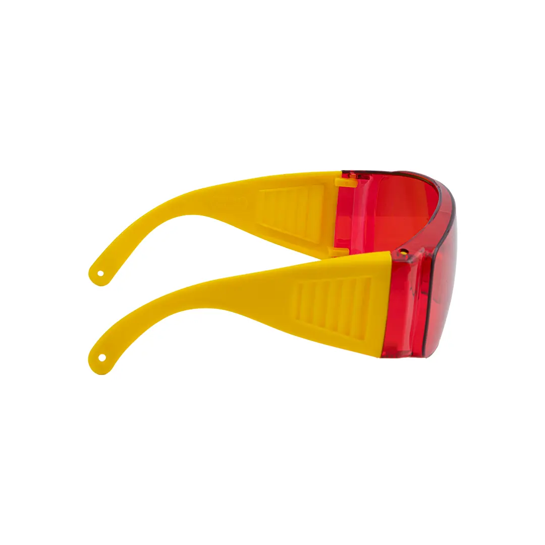 عینک ایمنی بغل کرکره قرمز | 1765 4