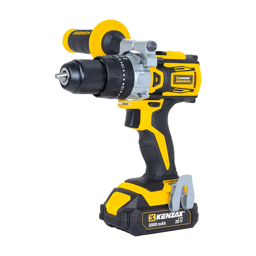 دریل پیچ گوشتی شارژی 20 ولت دوسرعته چکشی 60 نیوتن متر دو باتری | 8861 7