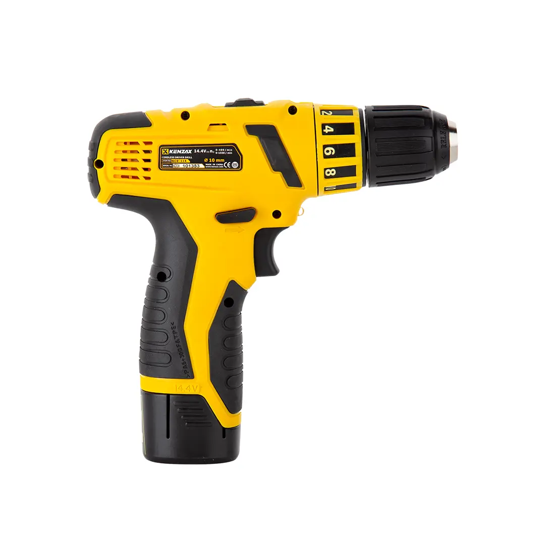 دریل پیچ گوشتی شارژی دو سرعته 14/4 ولت 2 باتری | KCD-114 7