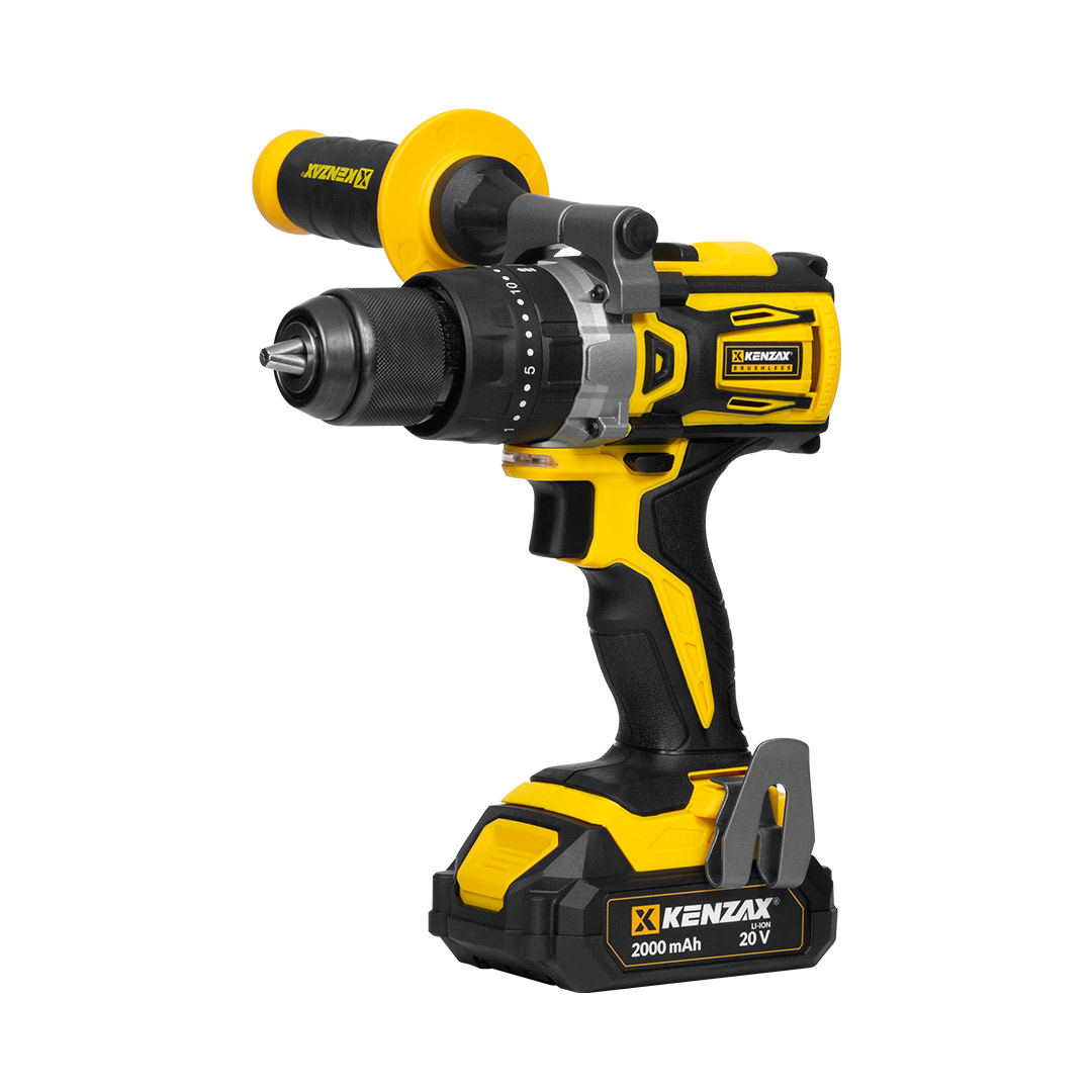 دریل پیچ گوشتی شارژی براشلس ۲۰ ولت چکشی ۶۰ نیوتن متر | 8861P 6